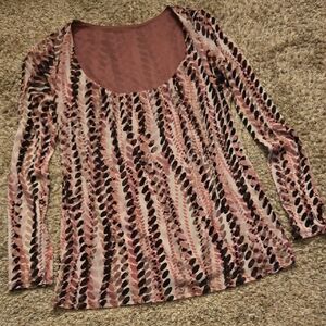 Stylish Pink and Black Women's Top